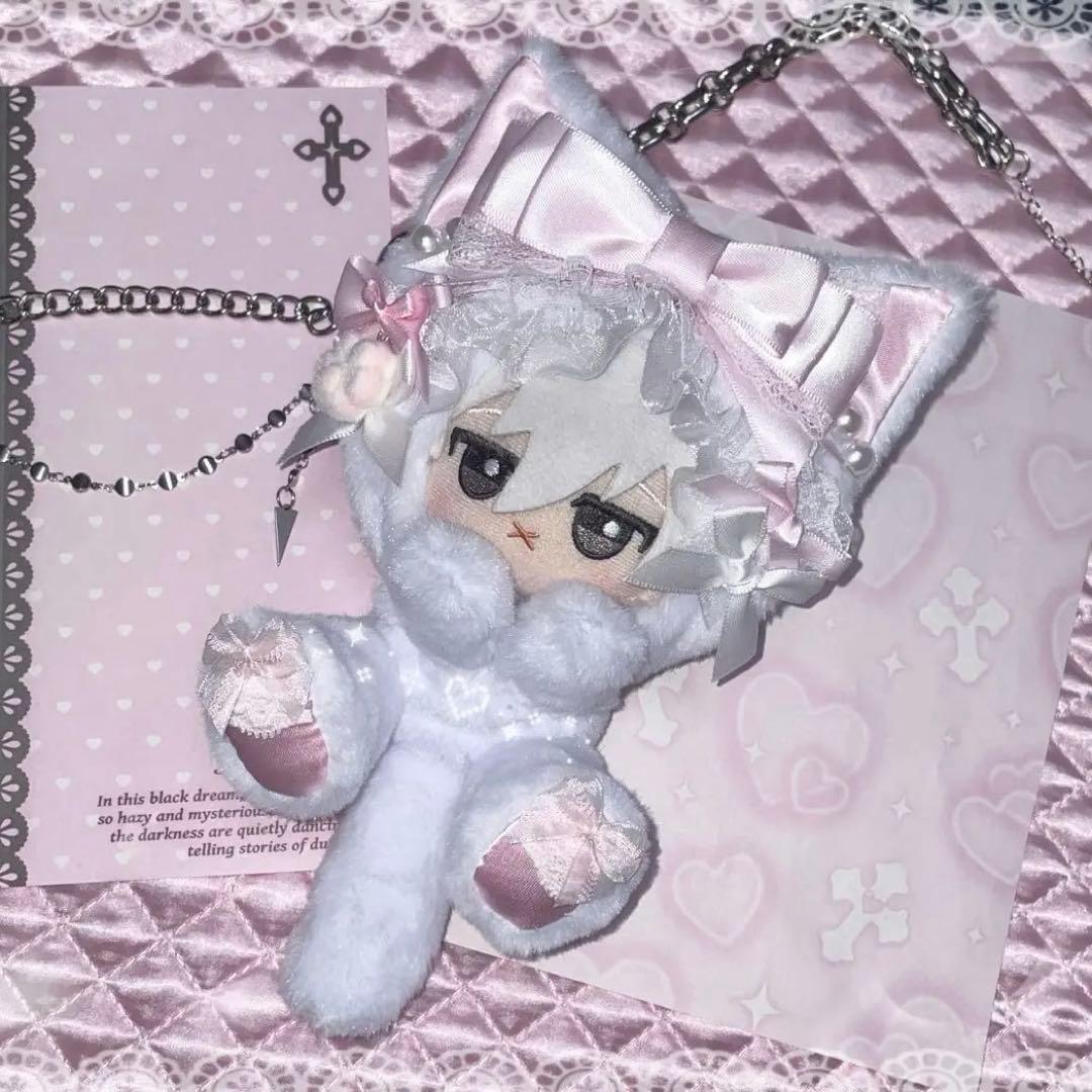 ⟡ぬい服 もぐもぐ おすわり 10cm〜12cm ⟡ 裏地付き