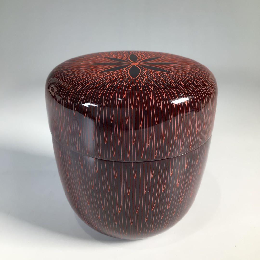 M957 棗 『関翠雲作』『蒟醤塗』『中棗』 共箱 茶道具 - メルカリ