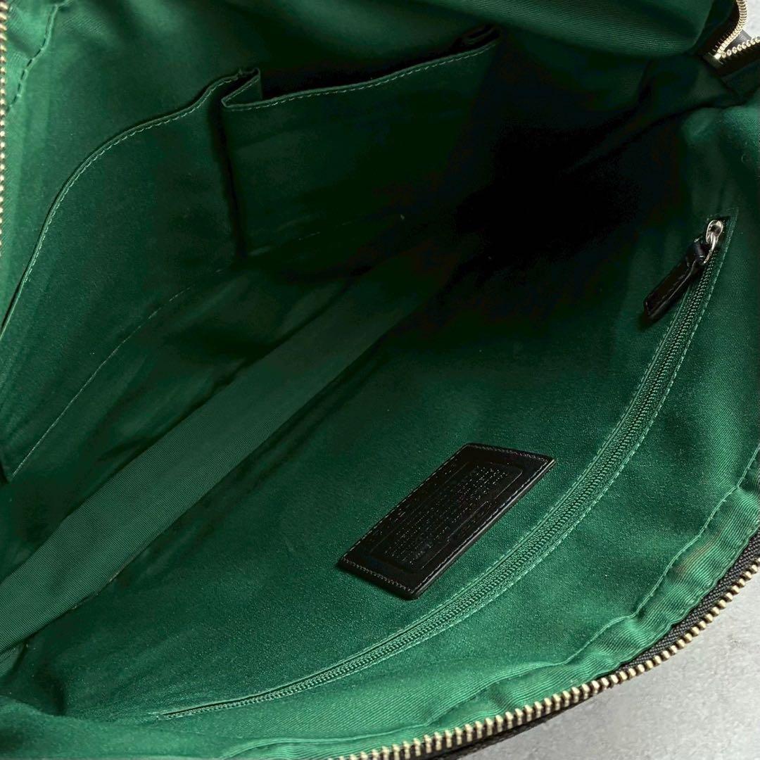 ✨美品✨コーチ　ビジネスバッグ　ブリーフケース　シグネチャー　ブラック