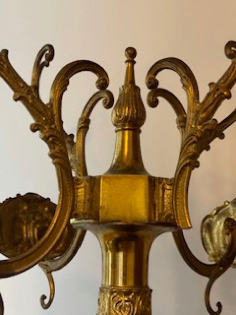 ️⃣プロフ必読*️⃣難あり❣️アンティーク 真鍮コートスタンド