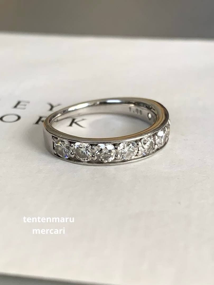 和*美様 エステール☆pt900 1.08ctダイヤモンドハーフエタニティリング