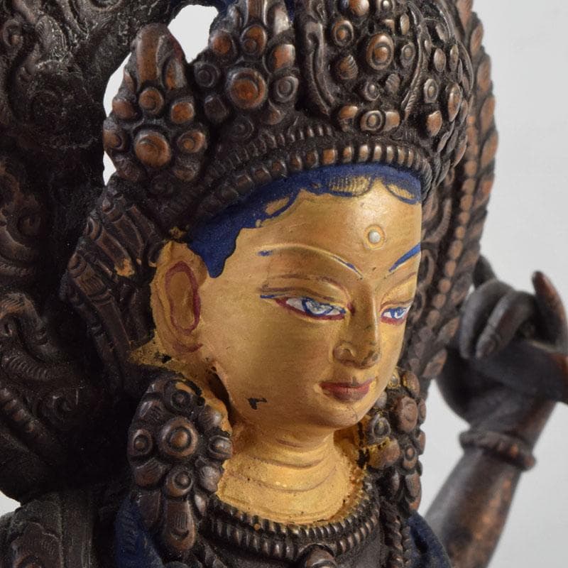 仏教美術 古銅彩色 インド神 ドゥルガー像 仏像 V 8923 - メルカリ