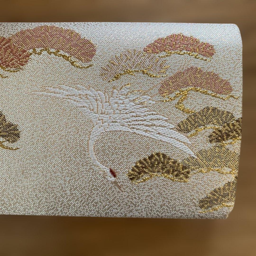 草履と和装用バッグのセット　金　ゴールド　鶴と松　新品未使用