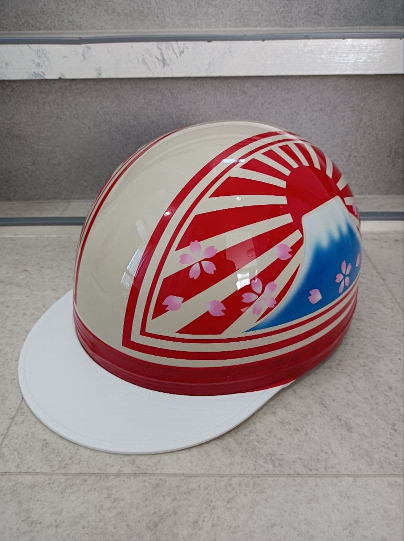 カスタムコルク半　アイボリー✘赤富士日章　桜花