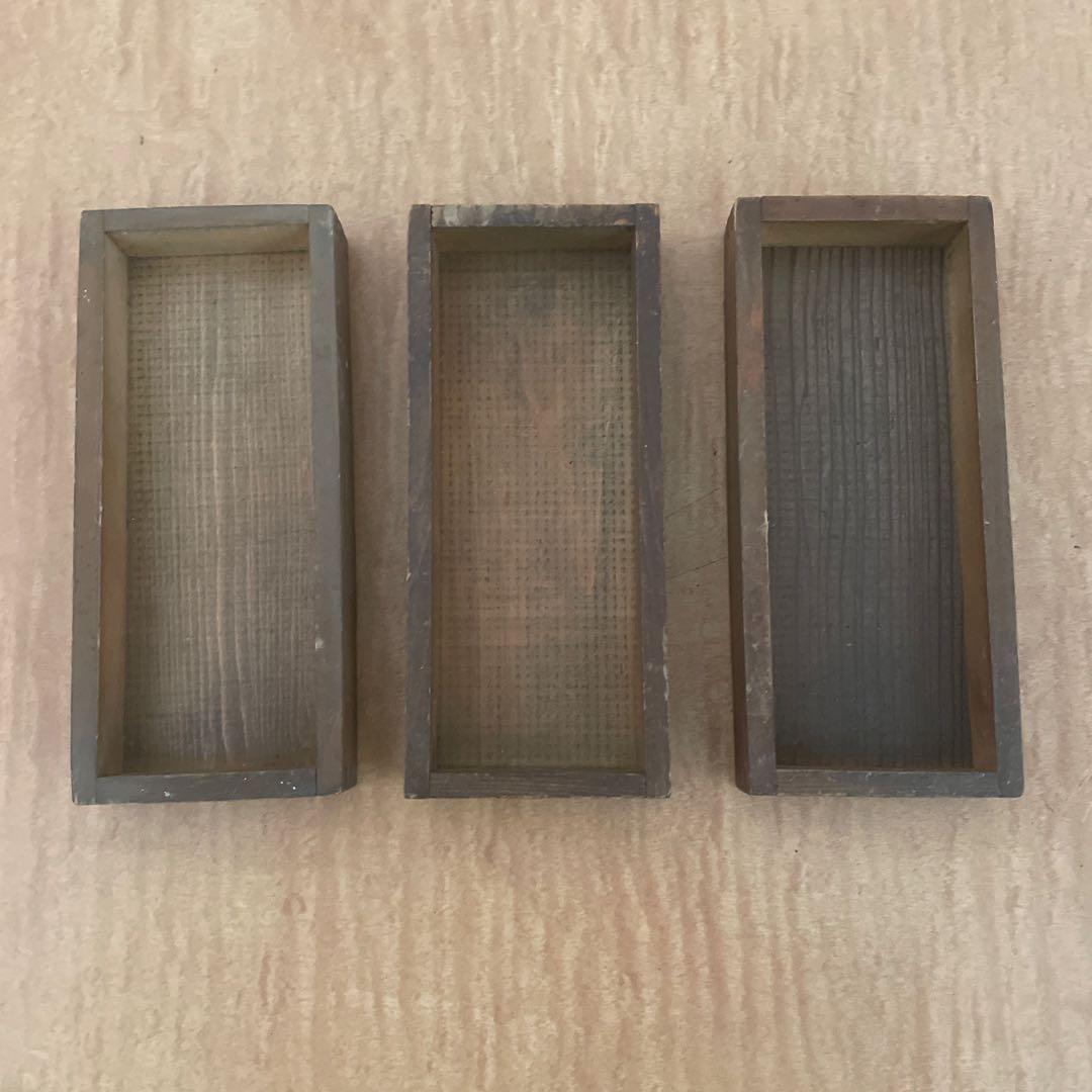 珍しい小型】B50-3/活版印刷所で使われていた小箱（文選箱）40