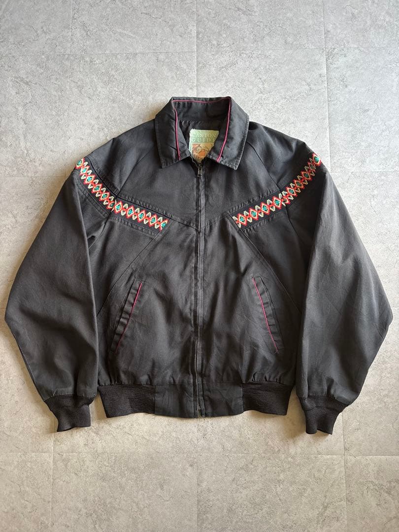 90s USA製 ビンテージ CANYON GUIDE ネイティブ柄 ジャケット 90s USA