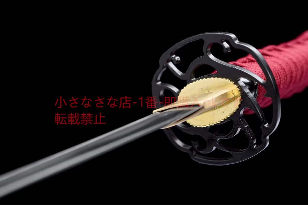12寸中炭素鋼武士刀【血翎天狼】武具　刀装具　日本刀　模造刀 居合刀 肋差 短刀