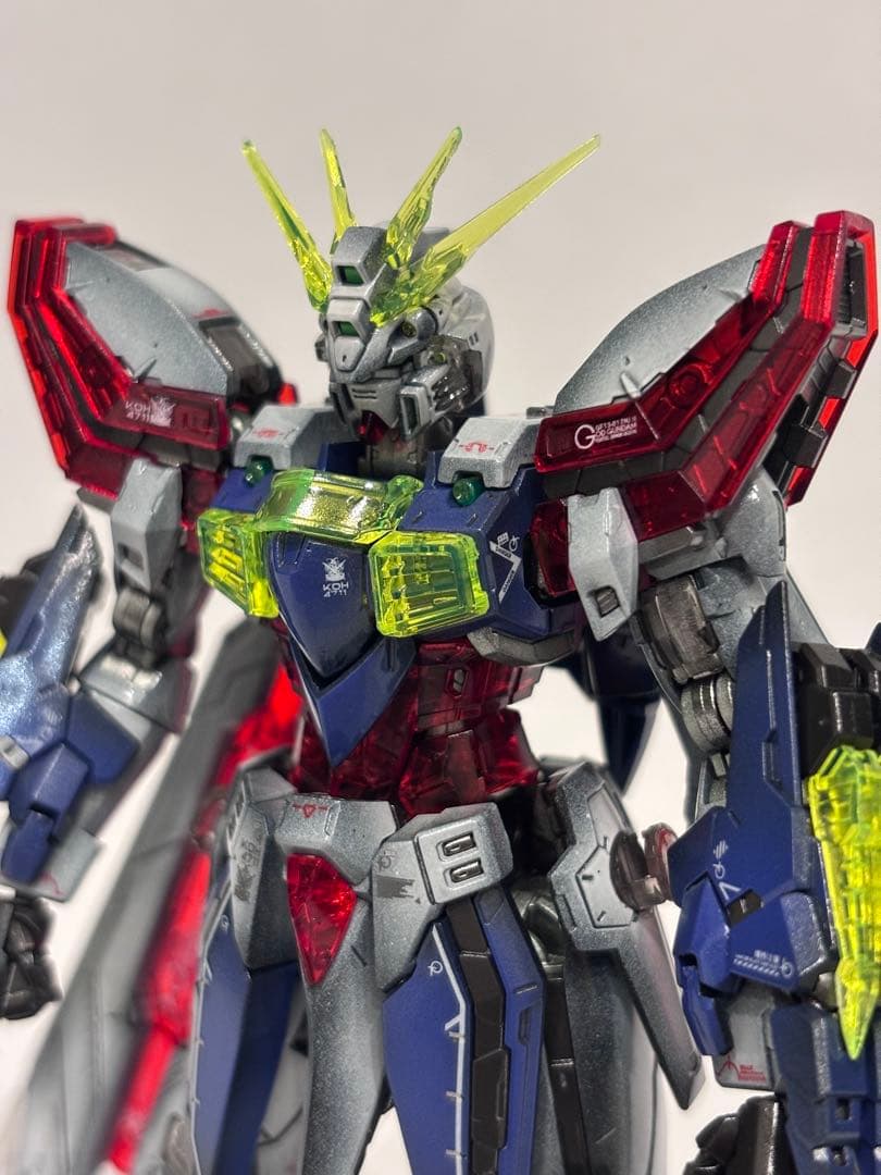 【1/25まで値引き！】RGゴッドガンダム+風雲再起セット全塗装完成品