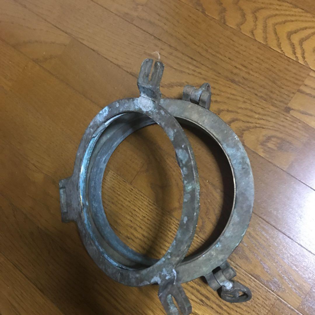 船舶用船窓枠 両側からはさみ固定タイプ ※ハモ 美術品・アンティーク