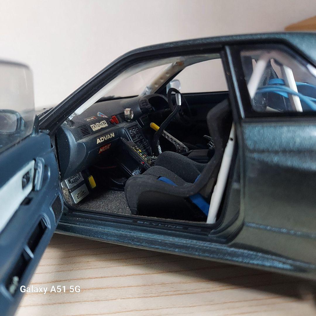 スカイライン GT-R ダークグレー オートアート1/18　純正カスタム品