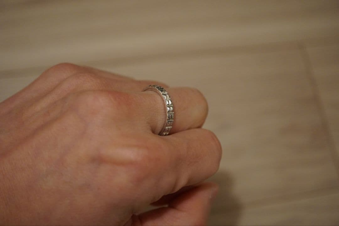 フランス　ビンテージ スタッズ パンク スタッズ　ロック シンプル シルバー