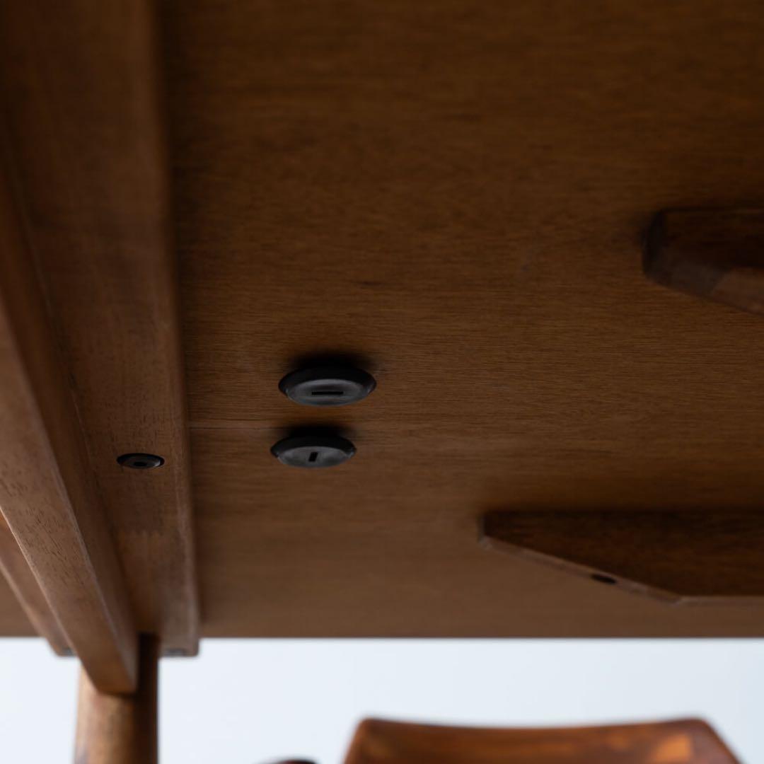 EDDA LDテーブルDT33105Q チーク・アカシア / オイル仕上げ