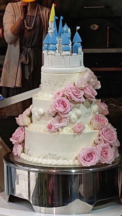 ウェディングケーキトッパー シンデレラ城 クレイケーキ 結婚式 ディズニー