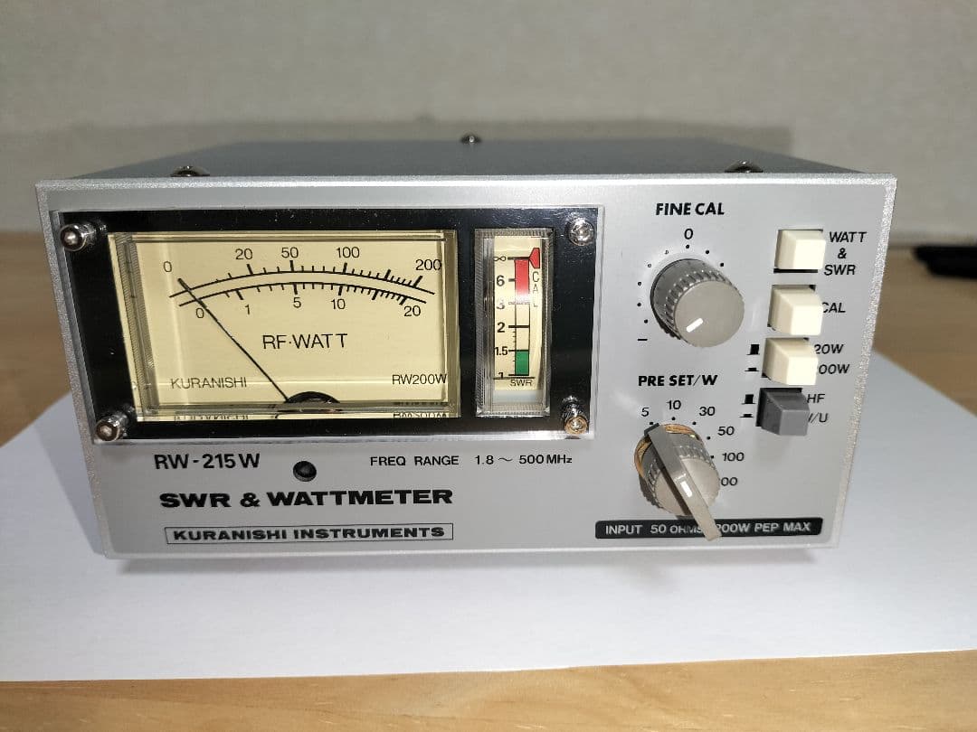 KURANISHI RW-215W SWR & WATTメーター　美品 KURANISHI RW-215W SWR & WATTメーター 美品 Yahoo!オークション -「rw