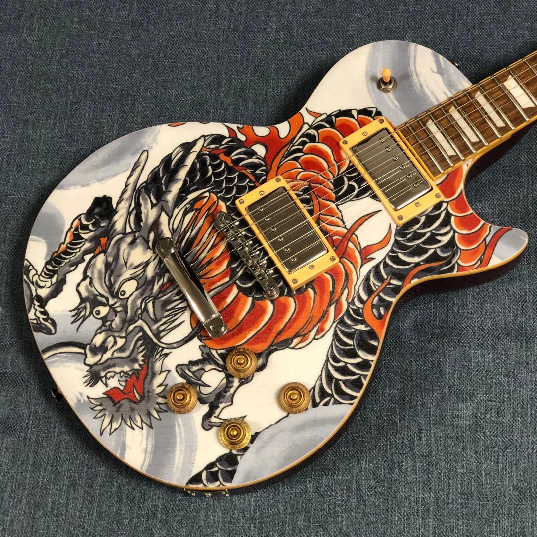 龍柄 レスポールタイプギター