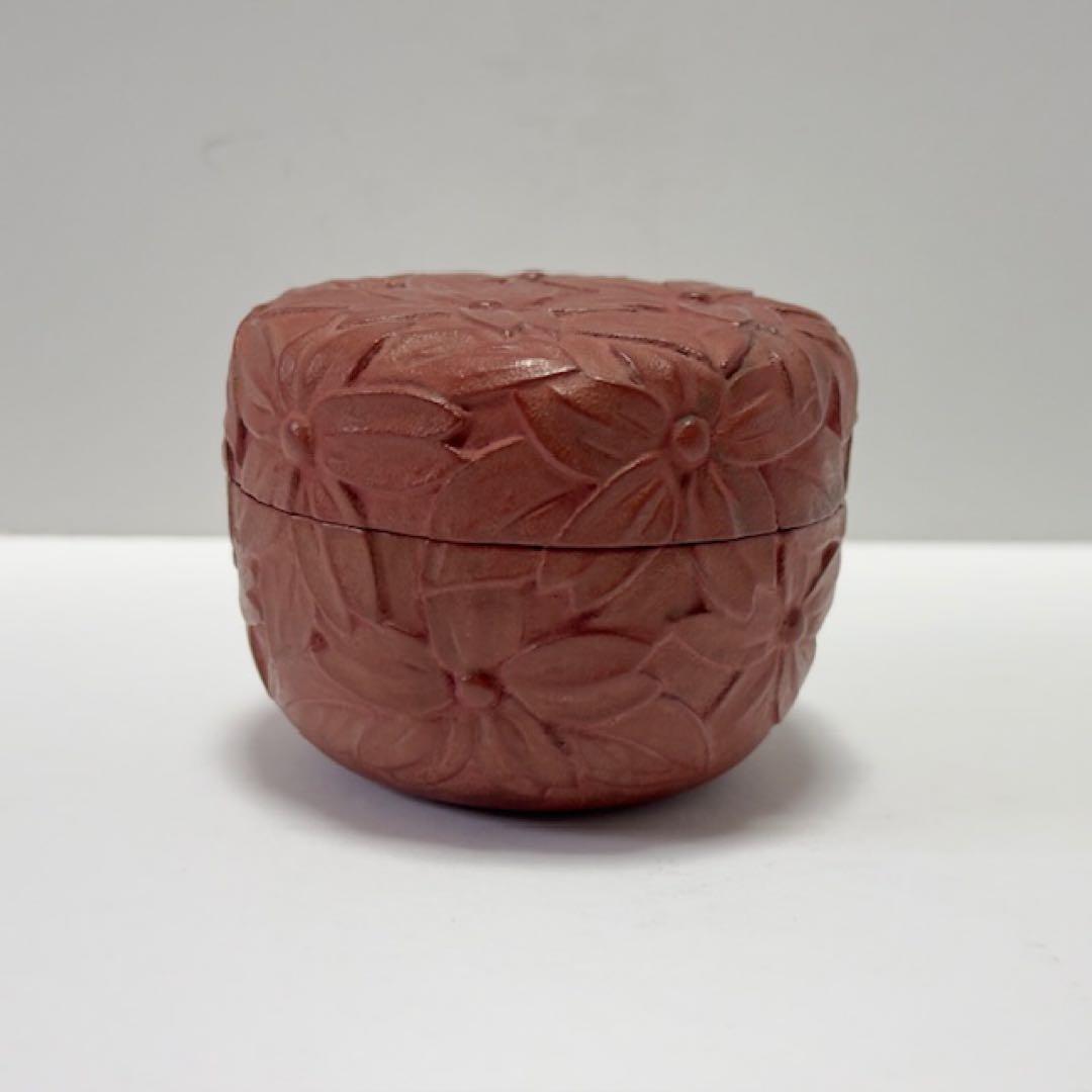 茶道具 春峰 桜平棗 茶道