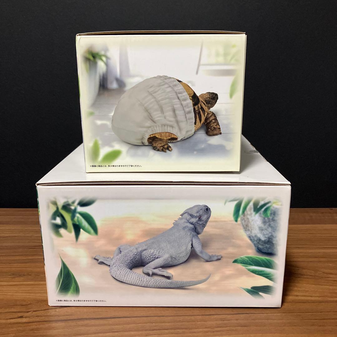 一番くじ 爬虫類 両生類 フトアゴヒゲトカゲ ヘルマンリクガメ フィギュア