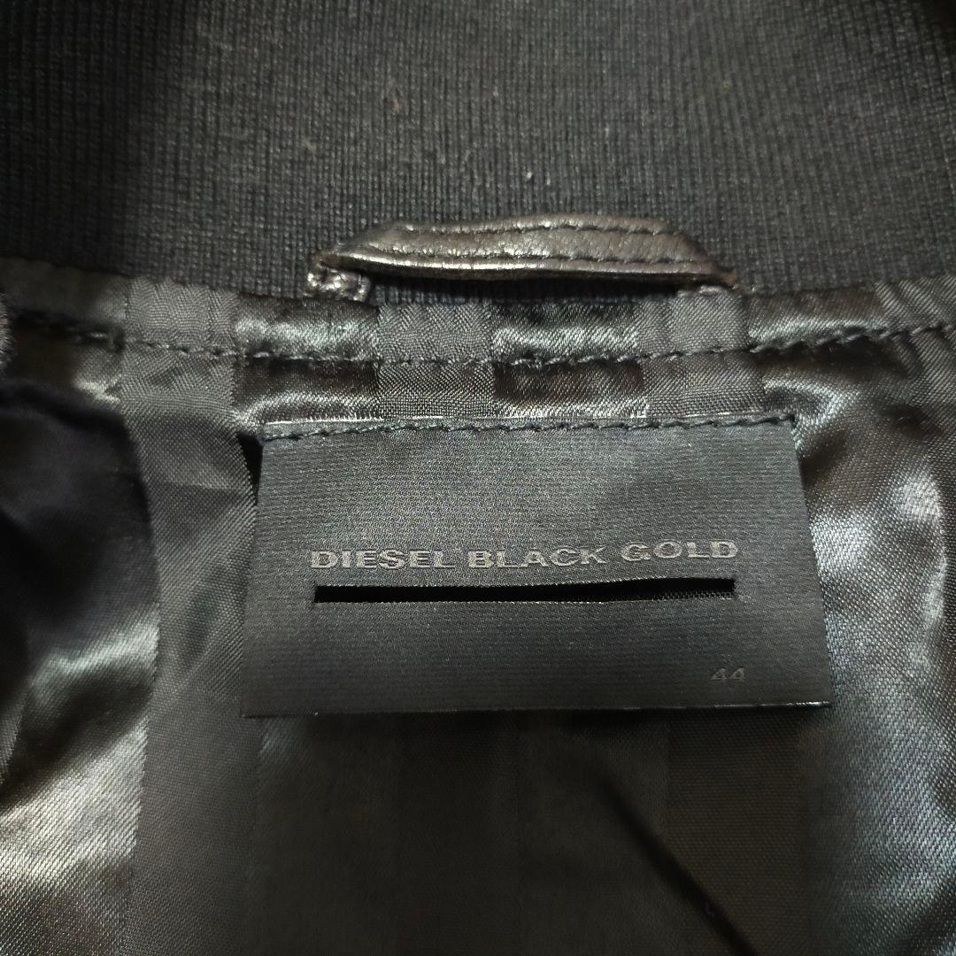 DIESEL BLACK GOLD 44 レザートラックジャケット