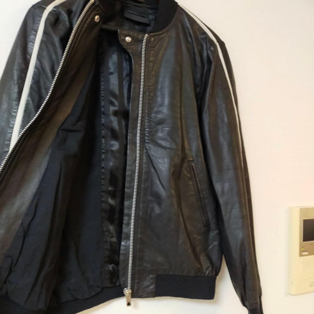 DIESEL BLACK GOLD 44 レザートラックジャケット