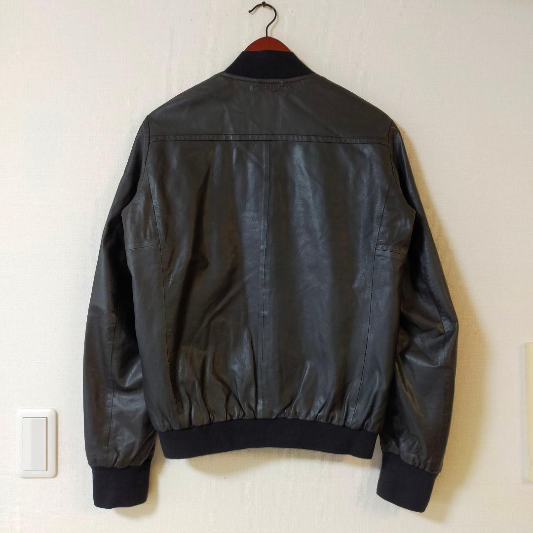 DIESEL BLACK GOLD 44 レザートラックジャケット