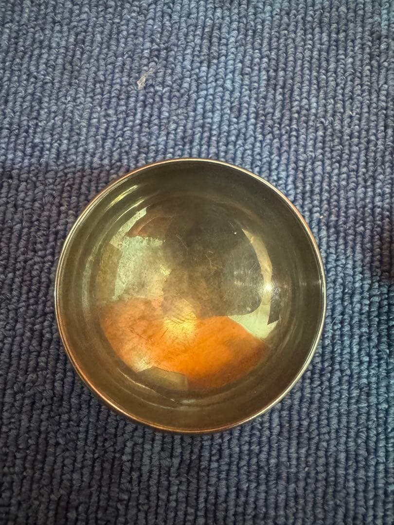 2054 永楽  花唐草　交趾純銀張盃　2客