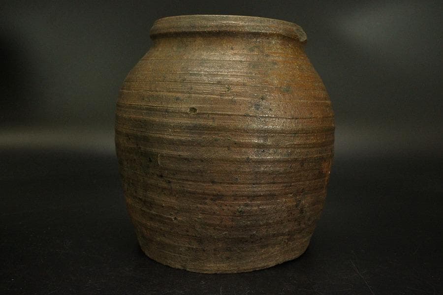 古備前 壷 波線紋 壷 古美術(ZE537)