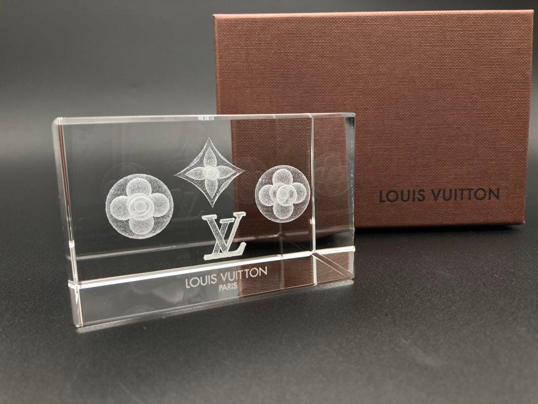ルイ・ヴィトン LOUIS VUITTON ペーパーウエイト　クリスタルガラス