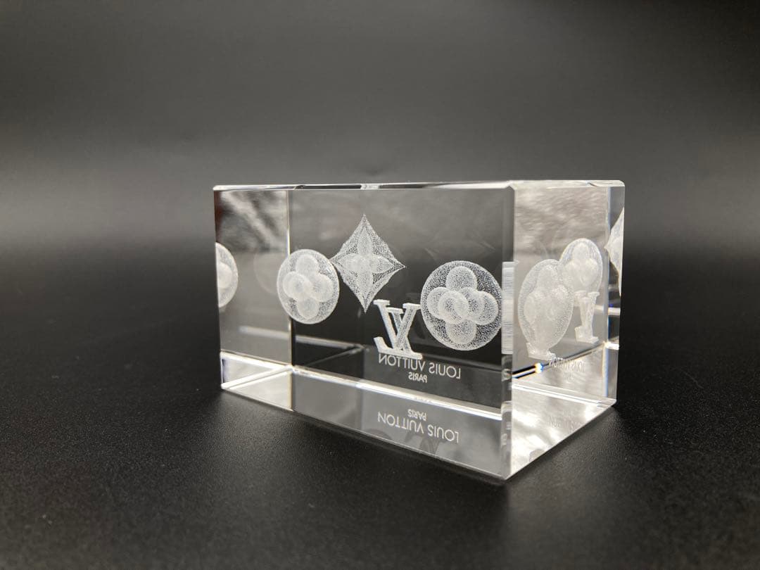 ルイ・ヴィトン LOUIS VUITTON ペーパーウエイト　クリスタルガラス