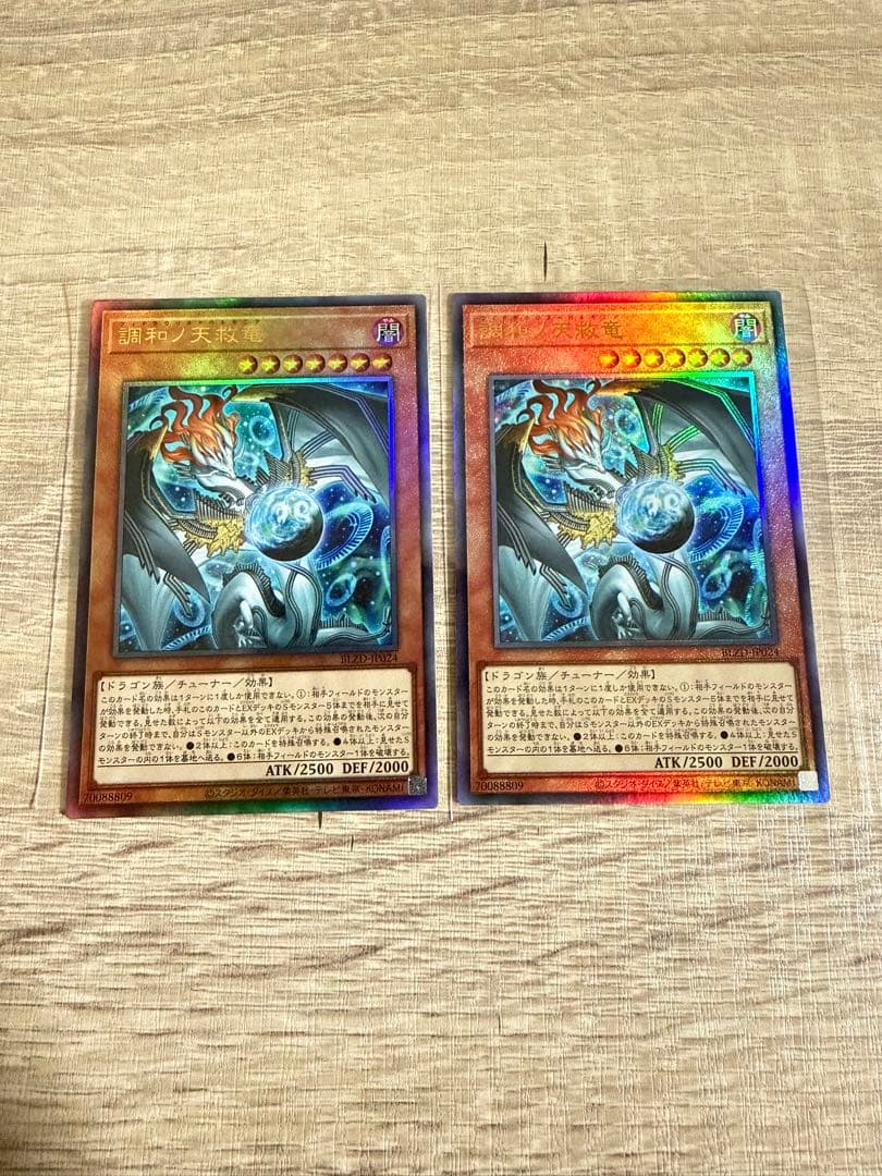 遊戯王 調和ノ天救竜 レリーフ2枚 - メルカリ