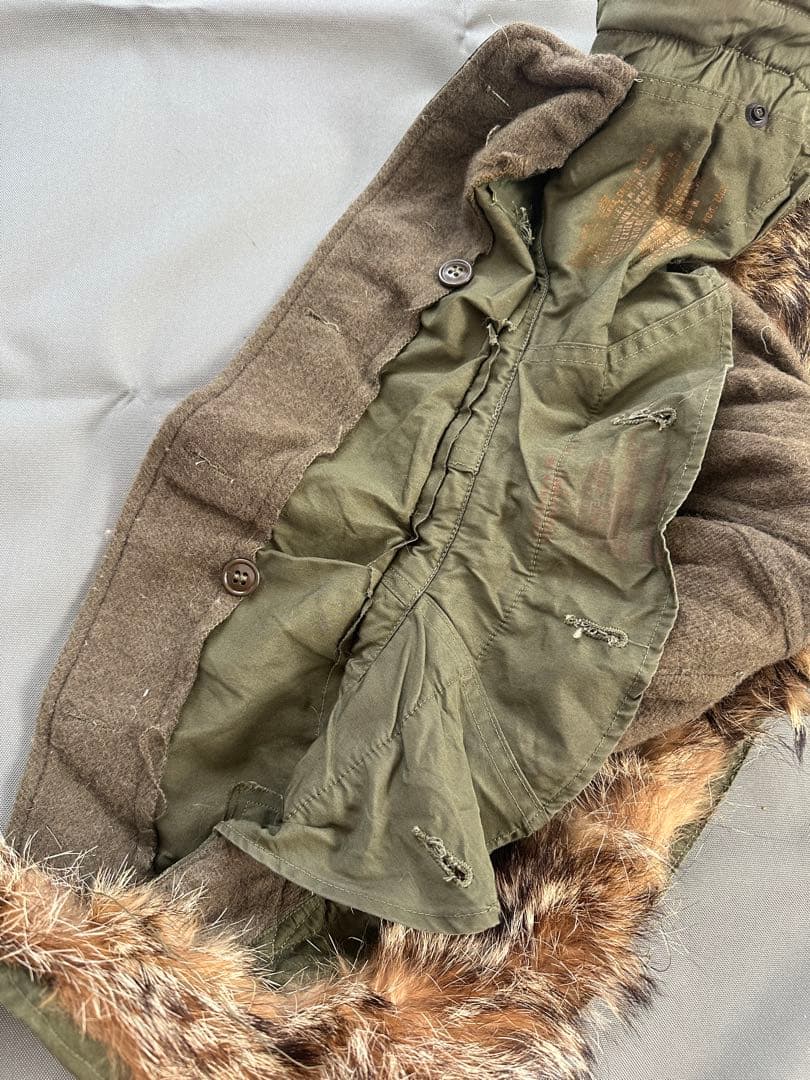 M-51 モッズコート用フード　縞