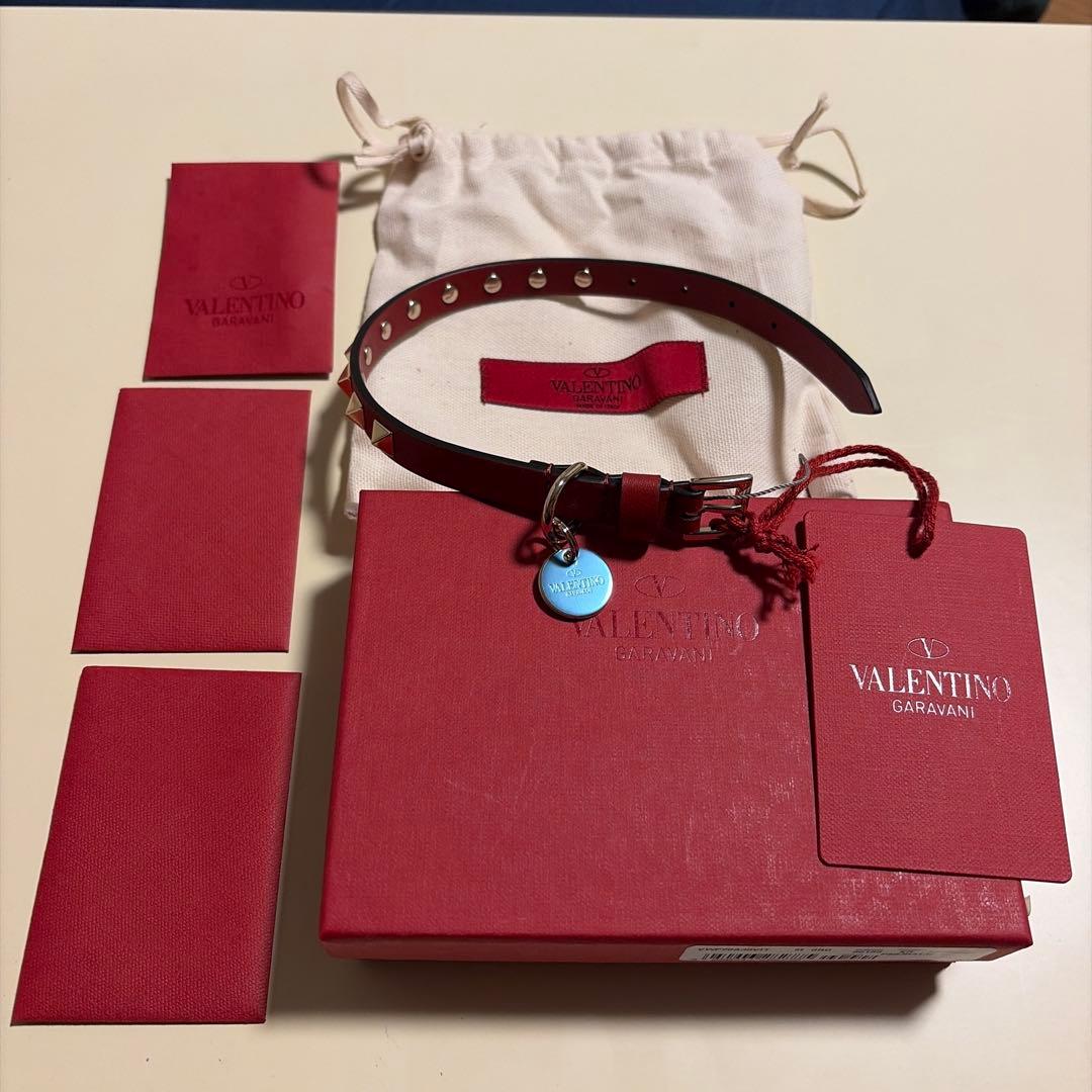 VALENTINO スタッズ リード ペット リード 新品 未使用 赤