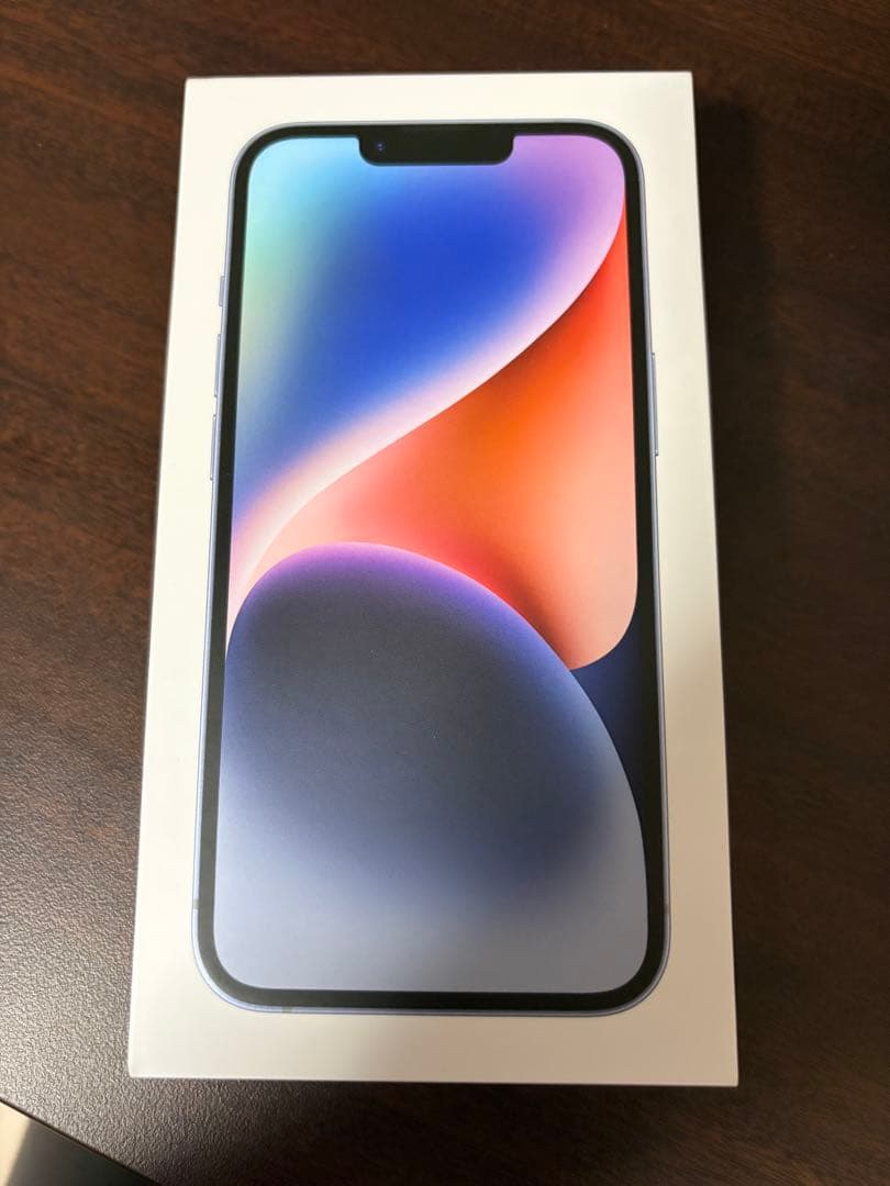 iPhone14 128GB ブルー 背面大幅割れ ジャンク