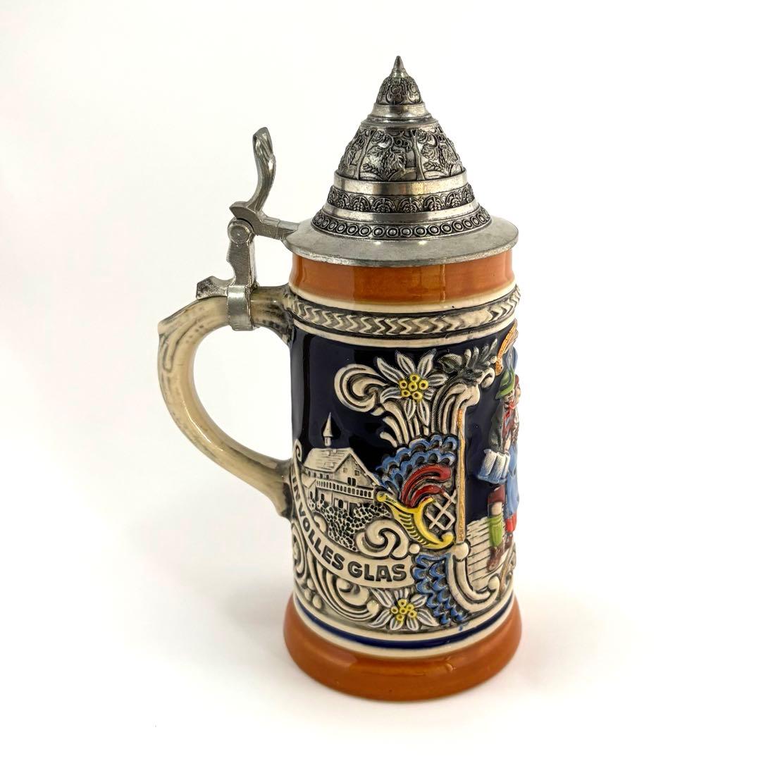 GERZ社 ドイツ製 陶器 蓋つき ビールジョッキ ビアジョッキ ボトル