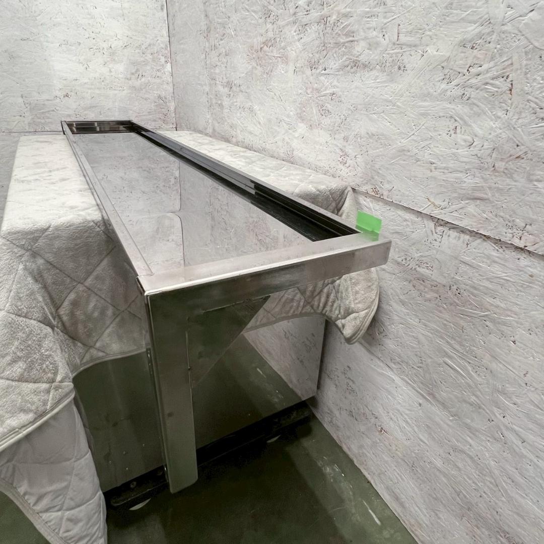 ステンレス製 平棚 吊棚 厨房用食器棚 W1900×D350 ⑧ Y1720