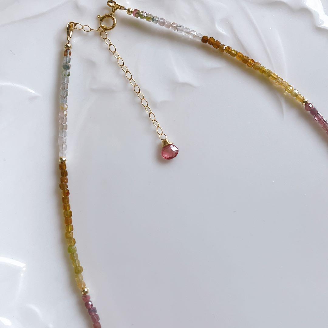 Kaya様専用◇マルチカラートルマリンチョーカー✧合成