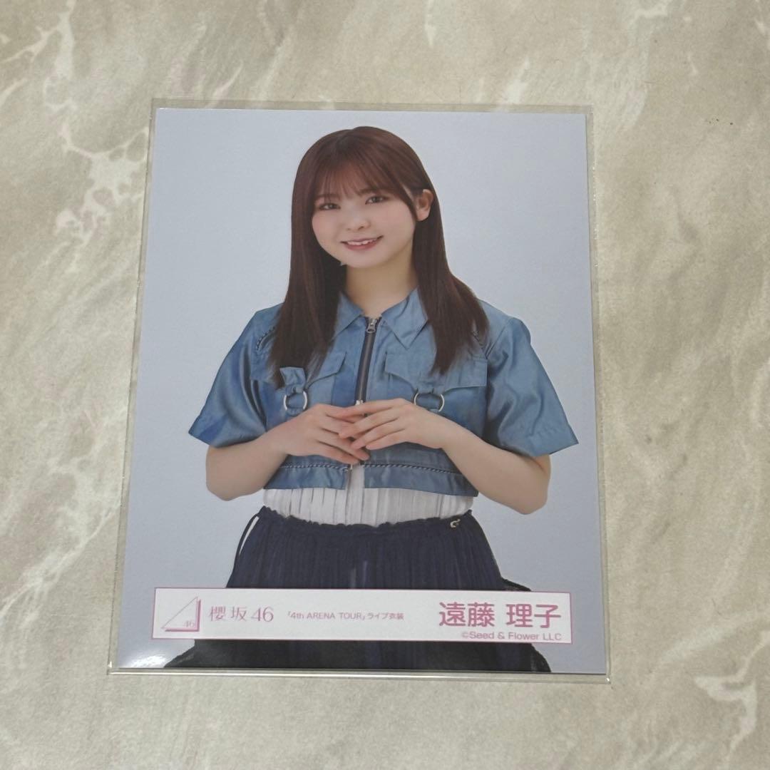 櫻坂46遠藤理子 直筆サイン入り写真4th ARENA TOUR