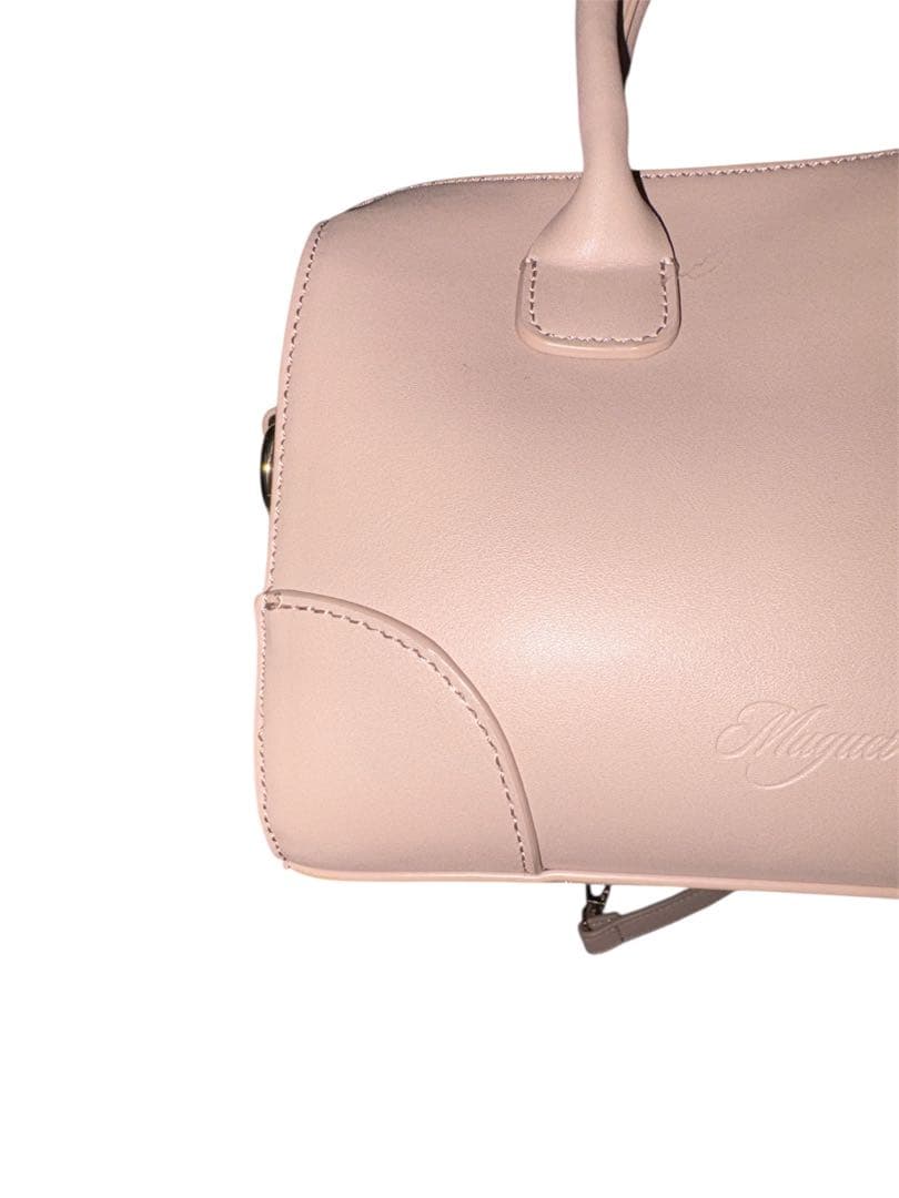 セールmuget ミュゲ2waybostonbagpinkショルダートートバッグ