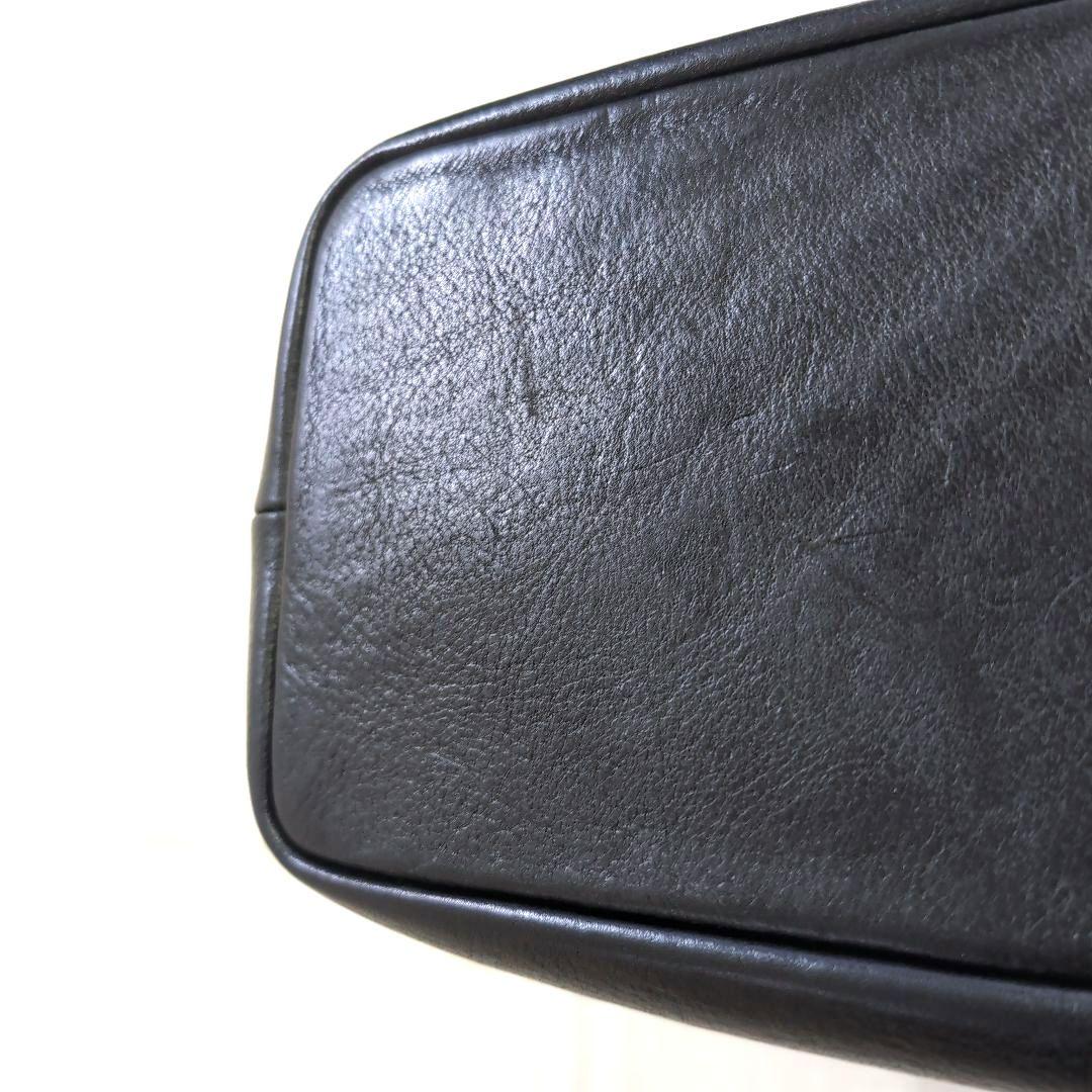 Ense / 2WAYレザートート　ブラック　シボ　北欧暮らしの道具店