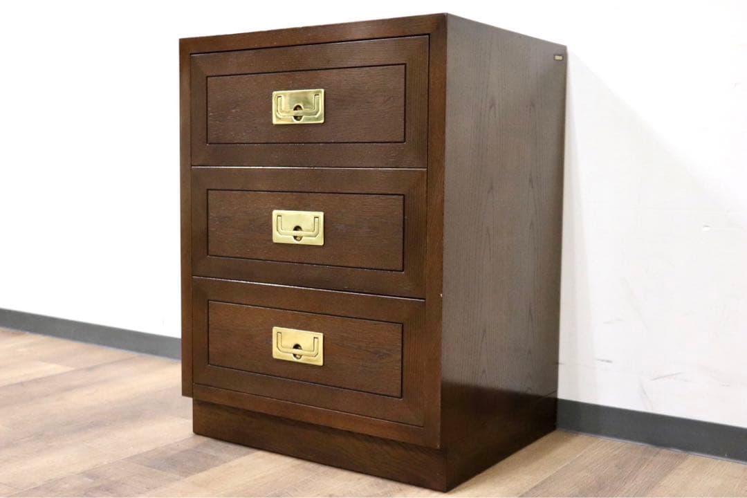 取付無料！カリモク ドマーニ モーガントン 天然木アンティーク風三段