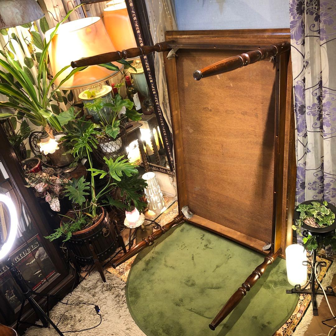 Sale 極美品キツツキマーク ヴィンテージ コロニアル メラニントップテーブル