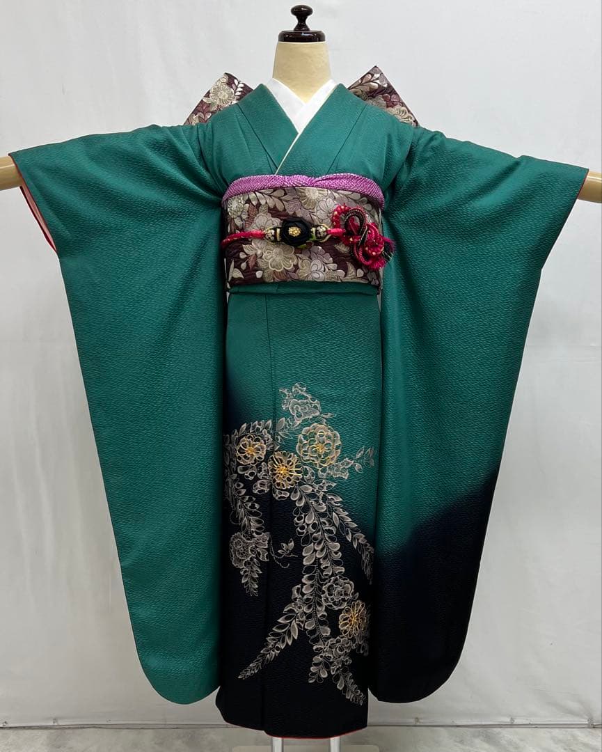 振り袖 フルセット 長襦袢 パーティー 成人式 金彩加工 刺繍入 辻ヶ花 671