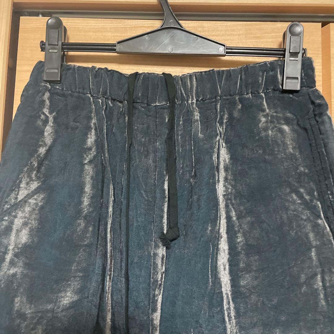 名作AD2008【コムデギャルソン】薄手ベロアペンギンパンツ サルエル