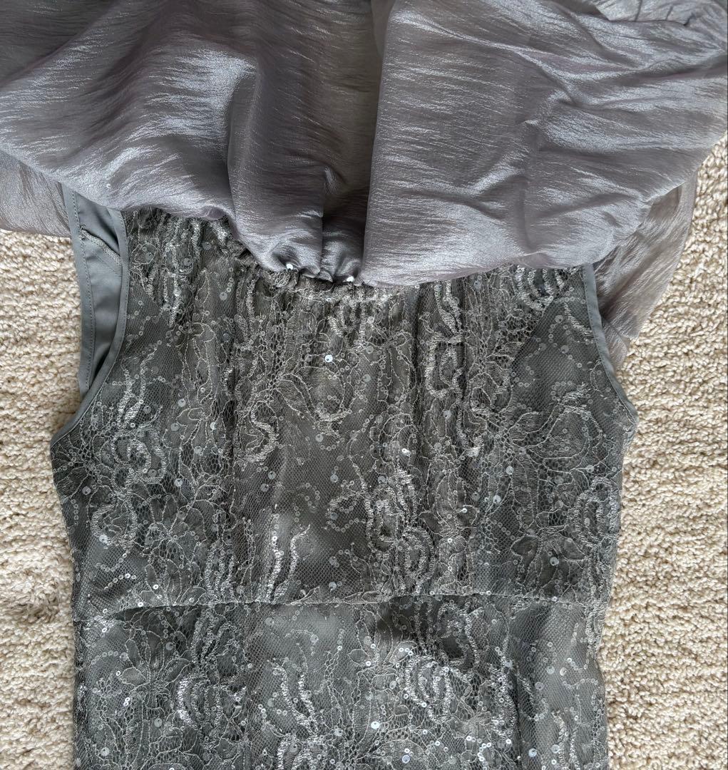 Leja グレー レースドレス