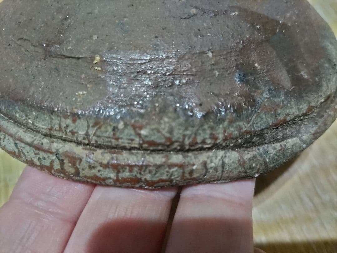 南蛮？琉球？時代の小鉢（13.8㎝） 板起こし・玉縁・砂高台・重ね焼・鉄