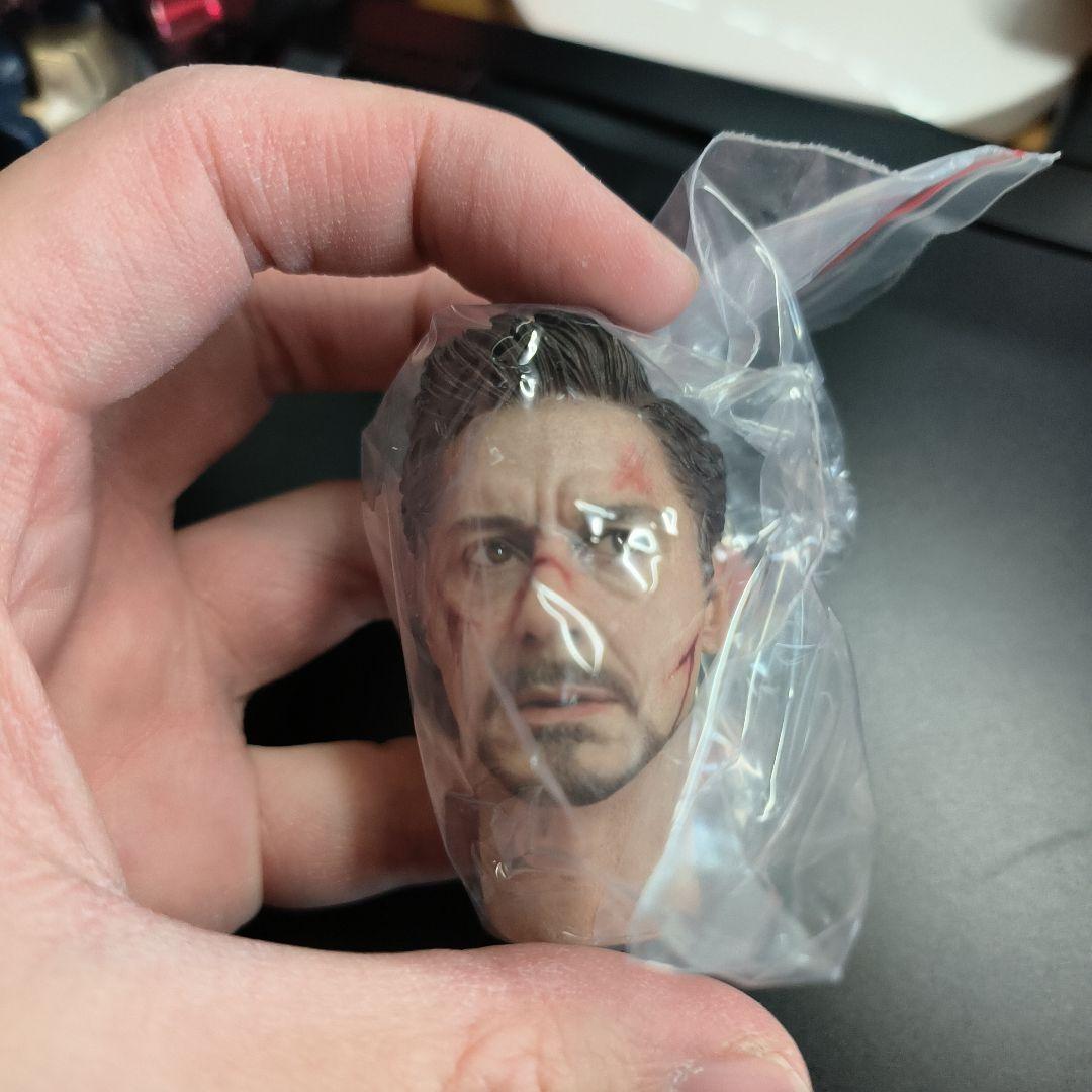 トニー アベンジャーズ3 フィギュアヘッド 傷跡付き-買取 高額