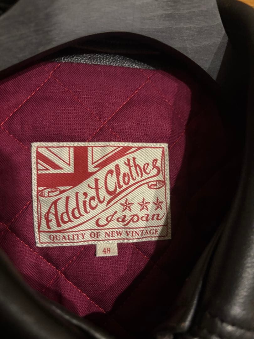 Addict Clothes シングルレザージャケット サイズ48 ブラック - メルカリ