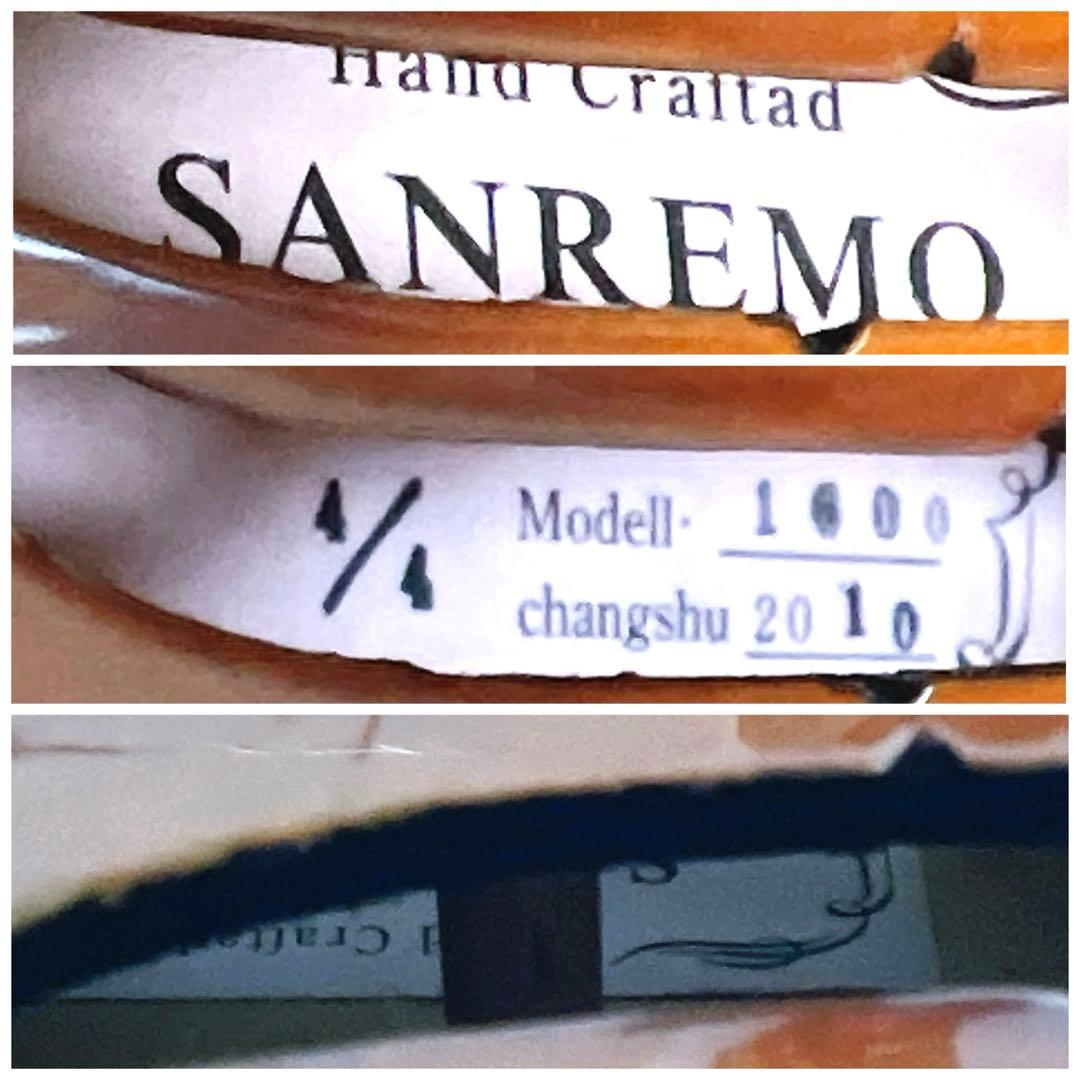 【極美品】SANREMO Model 1600 4/4 バイオリン　美虎杢　希少