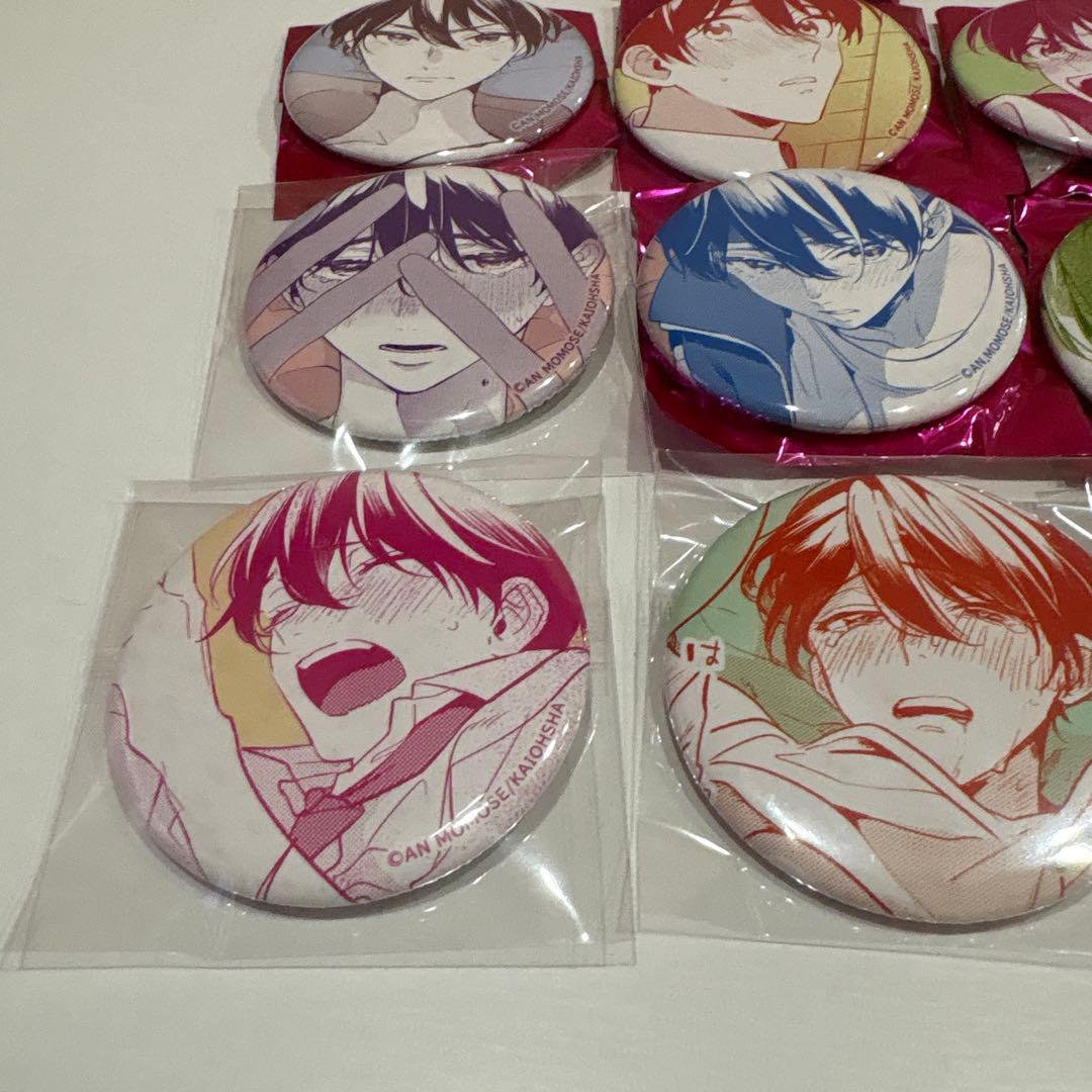 ナカまであいして　楪　emo cafe　缶バッジ 全10種　百瀬あん　BL