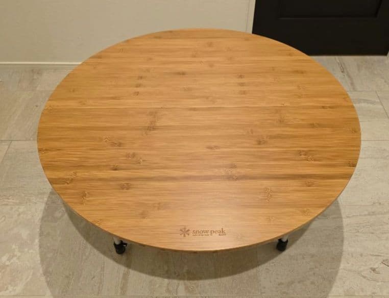 ほぼ新品】 【限定品】 スノーピーク ローテーブルラウンド竹 LV-242