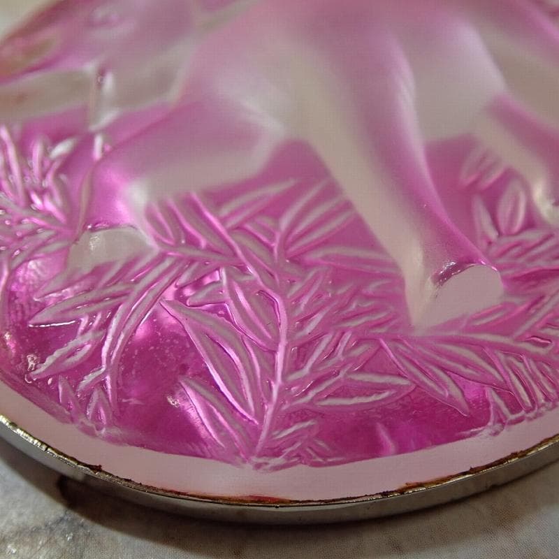 最 安値ファッション - RU-6042 ラリック LALIQUE ブローチ (ピンク